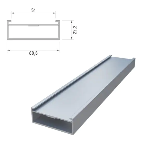 Салазка 60.6x22.2 мм