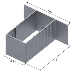 Т-образная труба 110x100 мм