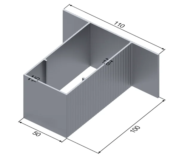 Т-образная труба 110x100 мм
