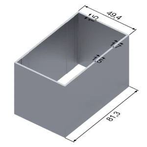 Прямоугольная труба 49x81 мм