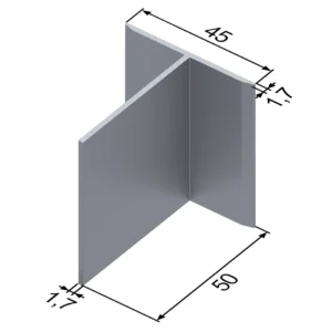 Т-профиль алюминиевый 45x50