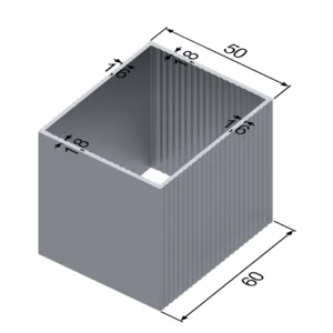 Прямоугольная труба 50x60 мм