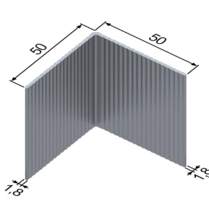 Уголок алюминиевый 50x50