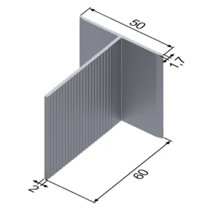 Т-профиль алюминиевый 50x60