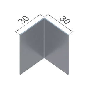 Г-образный профиль оцинкованный 30×30 мм