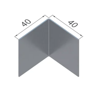 Г-образный профиль оцинкованный 40×40 мм