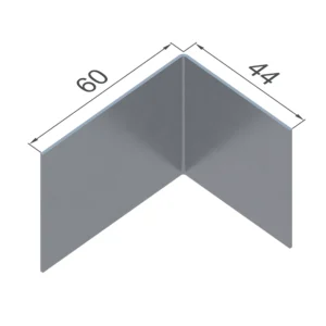 Г-образный профиль оцинкованный 60×44 мм